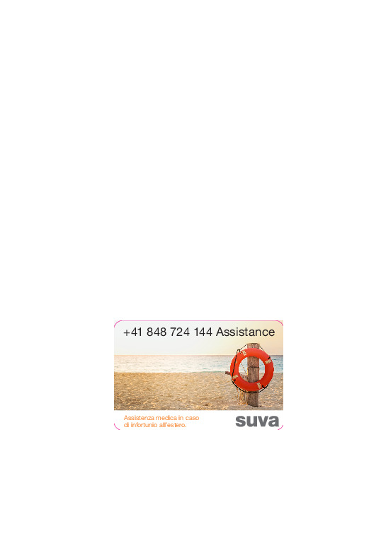 Adesivo con telefono Assistance per le vacanze