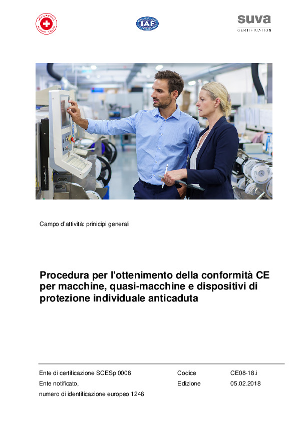 Ottenere la conformità per macchine o DPI anticaduta