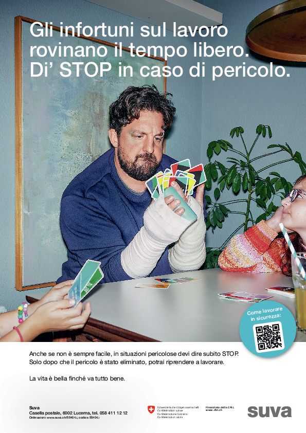 Dire STOP in caso di pericolo: manifestino