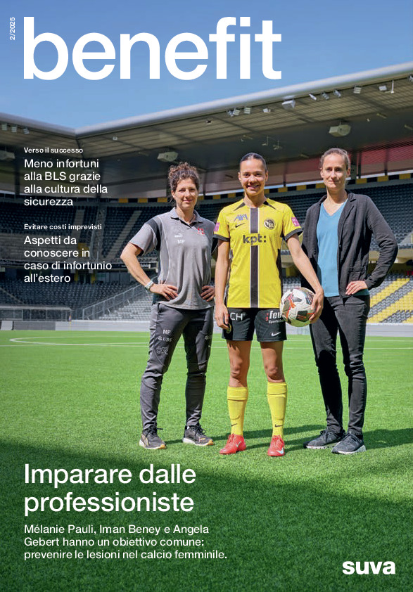 benefit, la rivista per i clienti della Suva, n. 2/2025