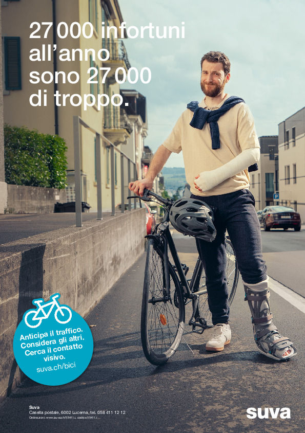 Manifestino: «27 000 infortuni con la bici all’anno»