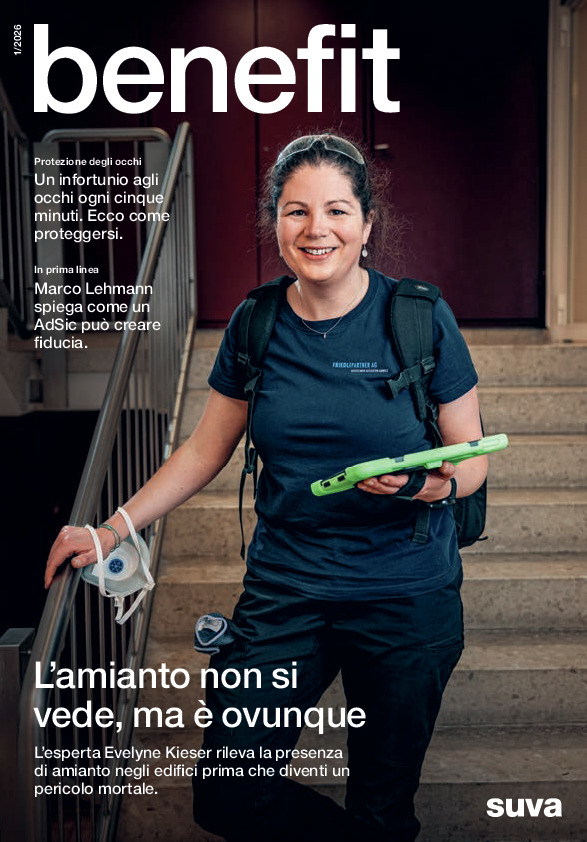 benefit, la rivista per i clienti della Suva, n. 1/2026