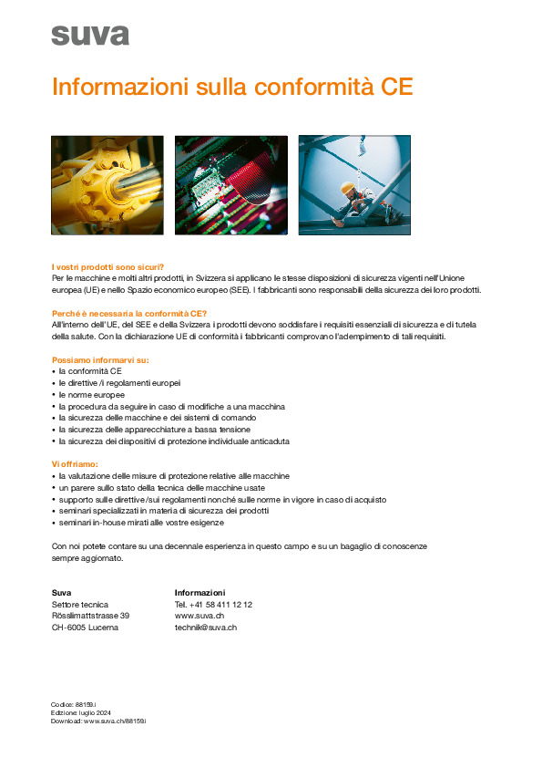 Scheda tematica: risposte a domande sulla conformità CE