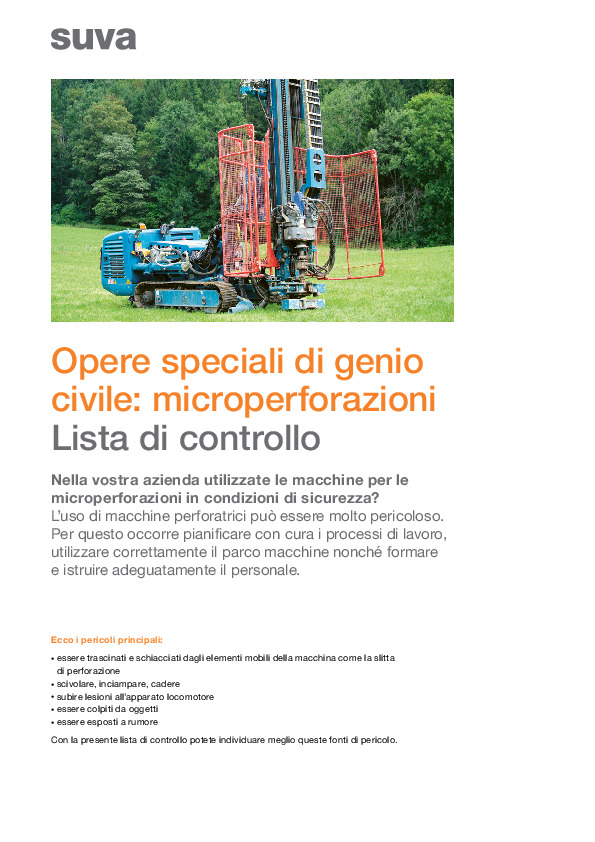 Microperforazioni: pericoli e misure