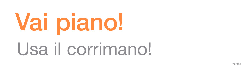 Autoadesivo: vai piano sulle scale e usa il corrimano