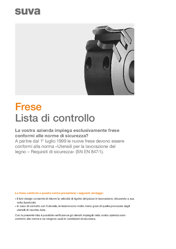 Le frese più moderne sono più sicure