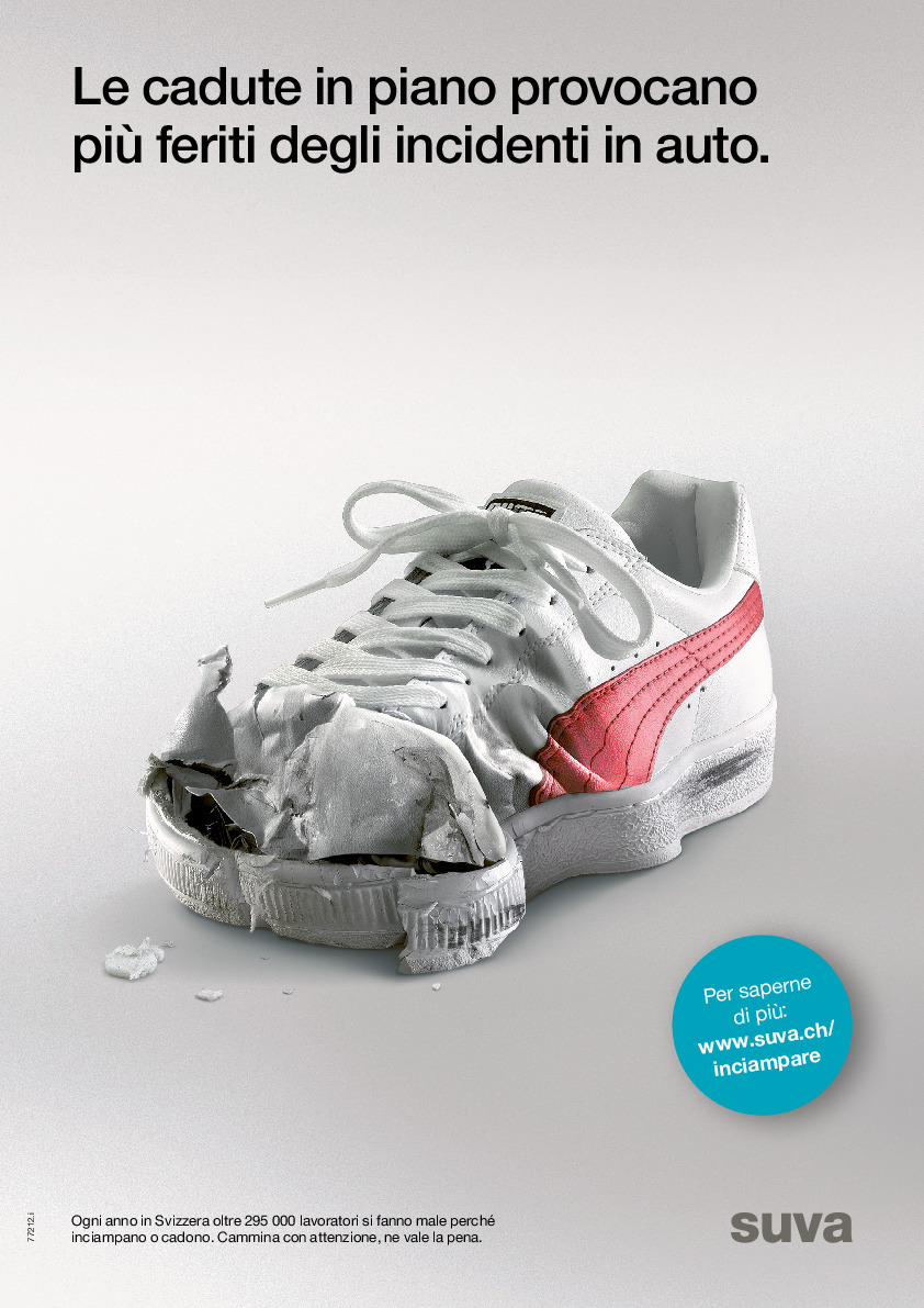 Le cadute in piano provocano più feriti degli incidenti in auto