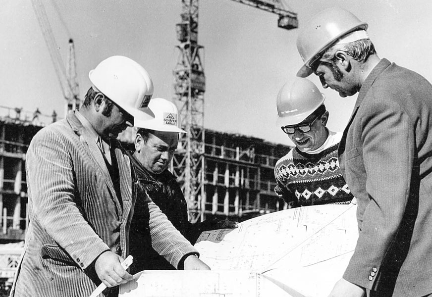 Costruzione del centro di terapia reintegrativa di Bellikon, intorno al 1971