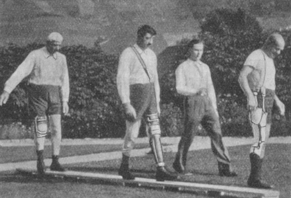 Scuola di rieducazione per gli amputati a Baden, riprese cinematografiche del 1937