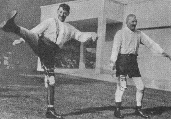Scuola di rieducazione per gli amputati a Baden, riprese cinematografiche del 1937