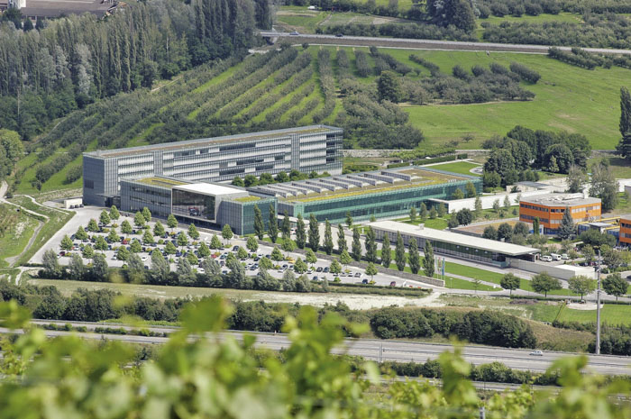 Fotografia aerea della clinica di riabilitazione di Sion, 2006
