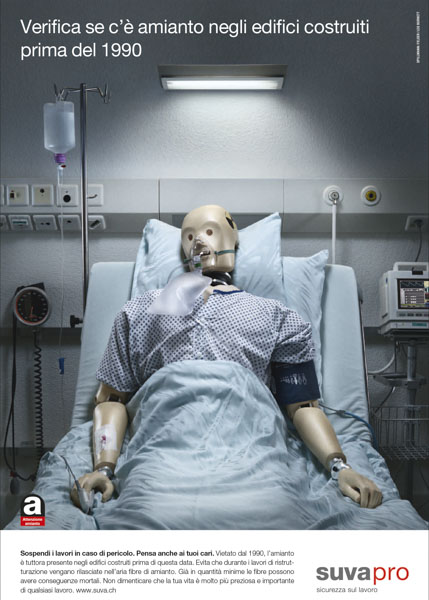 Campagna sull'amianto condotta attraverso manifesti, 2013