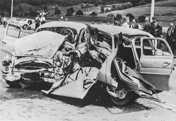 Collisione frontale, 1950